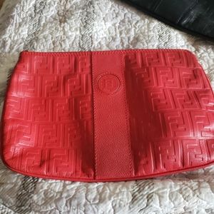 FENDI LEATHER CLUTCH